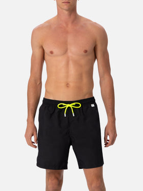 Man lightweight fabric black swim shorts Lighting Pantone | PANTONE® SPECIAL EDITION - MC2 Saint Barth