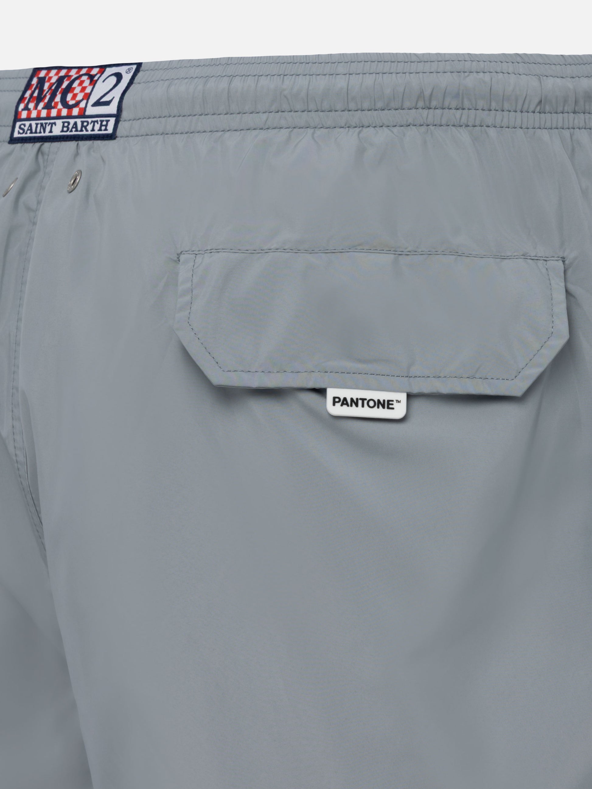 Lightweight fabric grey swim shorts Lighting Pantone | PANTONE® SPECIAL EDITION - MC2 Saint Barth