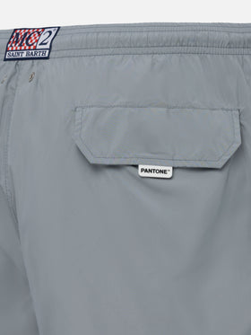 Lightweight fabric grey swim shorts Lighting Pantone | PANTONE® SPECIAL EDITION - MC2 Saint Barth