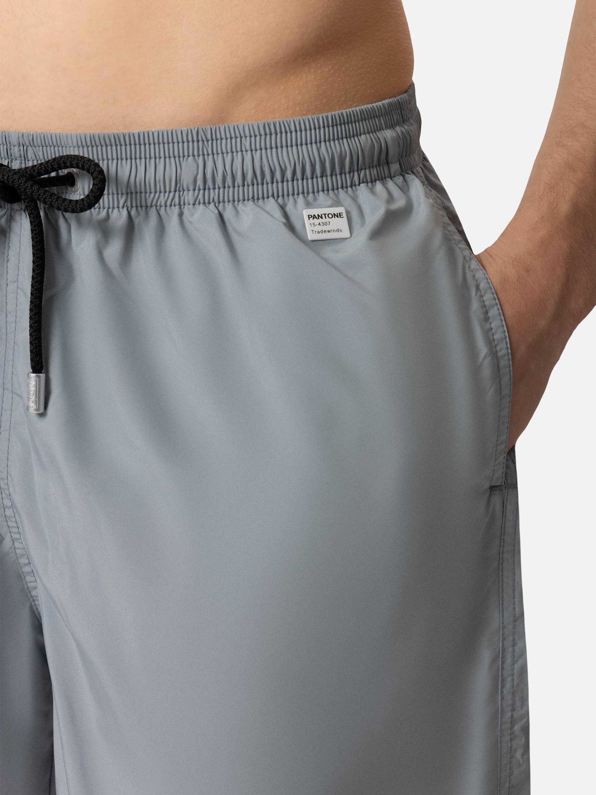 Lightweight fabric grey swim shorts Lighting Pantone | PANTONE® SPECIAL EDITION - MC2 Saint Barth
