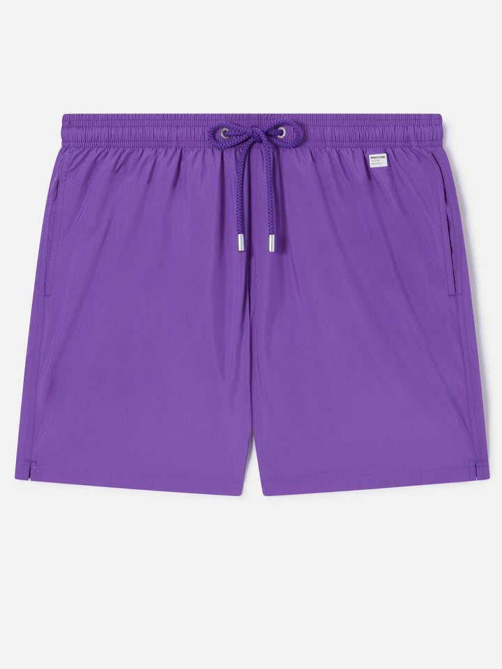 Lila Badeshorts aus leichtem Stoff Lighting Pantone | PANTONE® SPECIAL EDITION