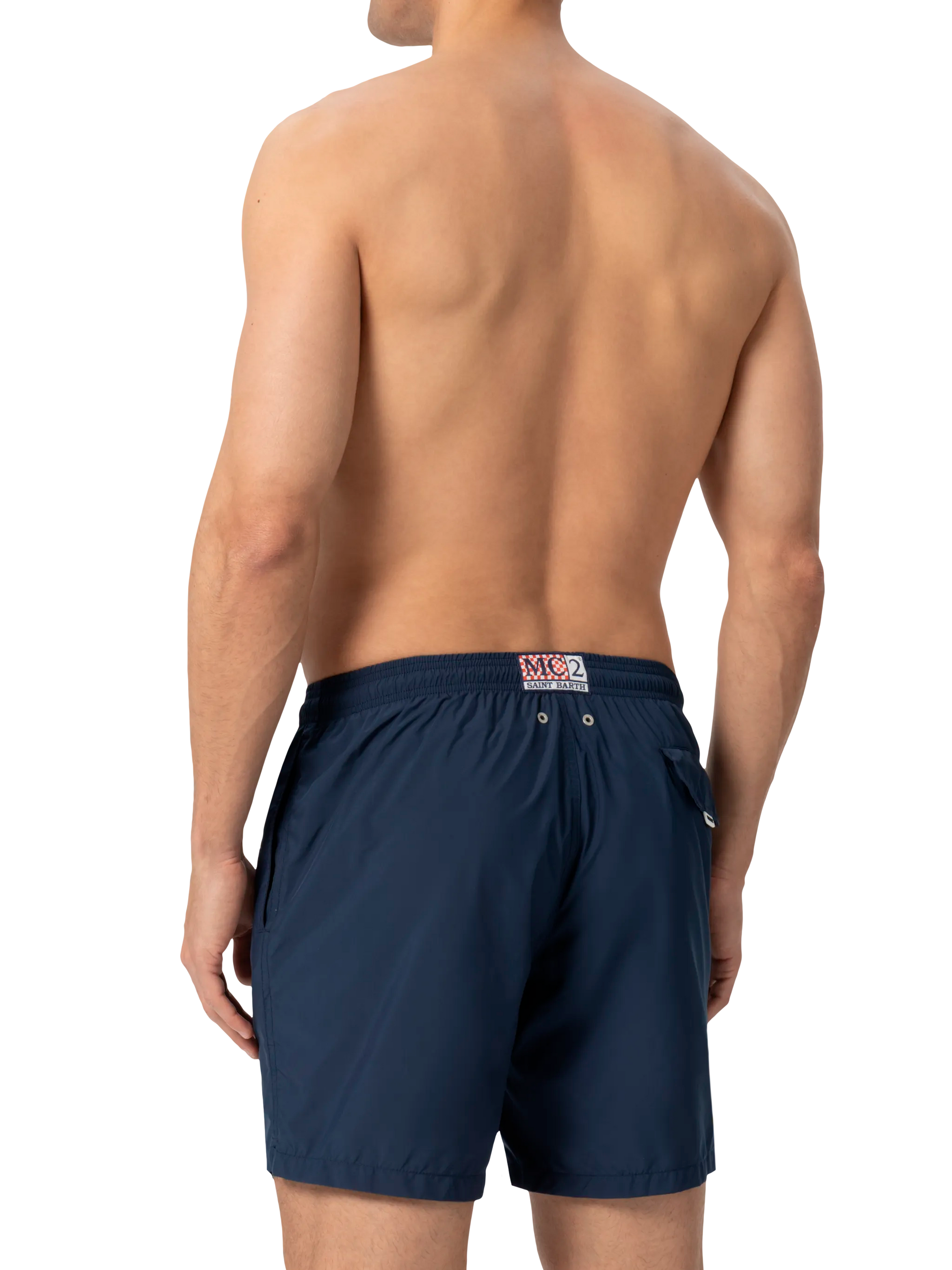 Lightweight fabric navy blue swim shorts Lighting Pantone | PANTONE® SPECIAL EDITION - MC2 Saint Barth