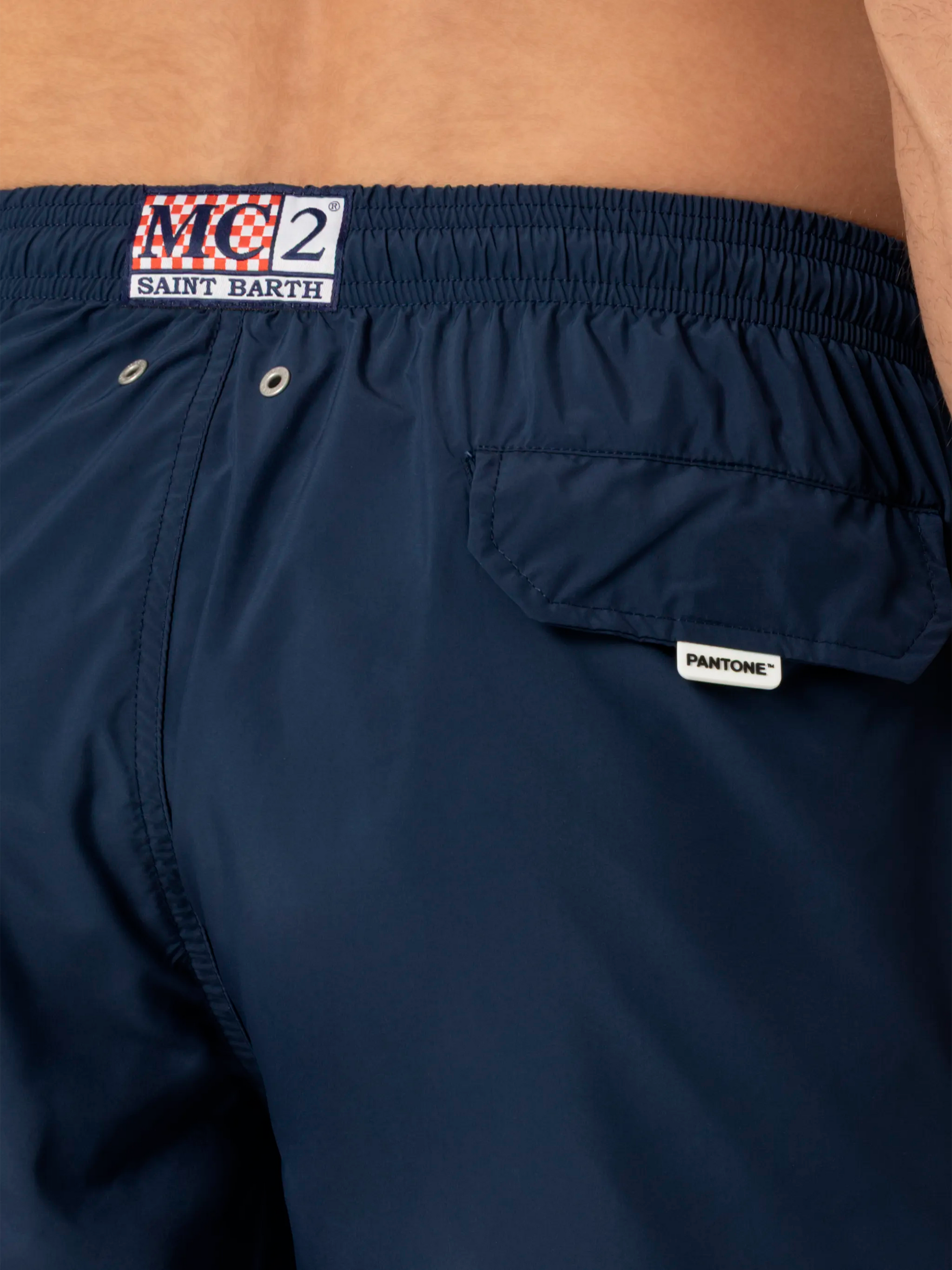 Lightweight fabric navy blue swim shorts Lighting Pantone | PANTONE® SPECIAL EDITION - MC2 Saint Barth