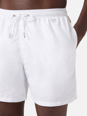 Lighting Pantone swim shorts in solid white | Special Edition