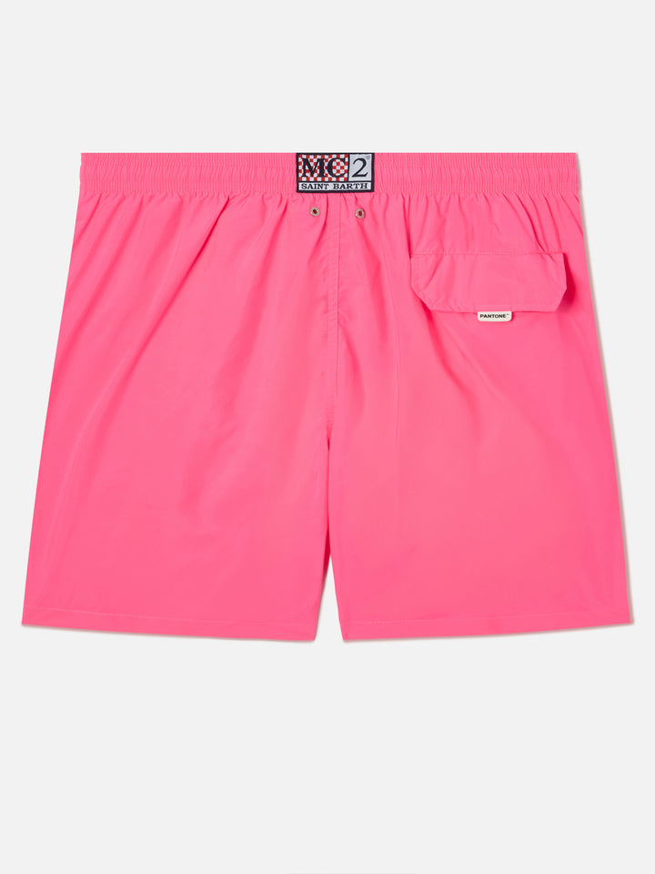 Lighting Pantone swim shorts in solid fluo pink | Special Edition