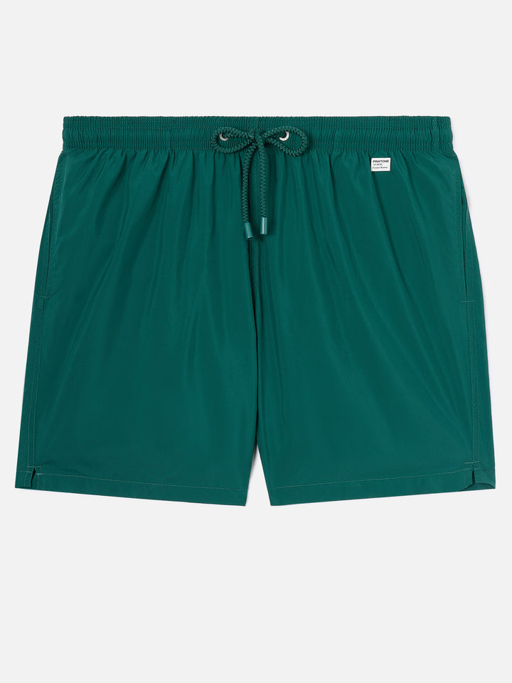 Short de bain Lighting Pantone en vert British | PANTONE SPECIAL EDITION 