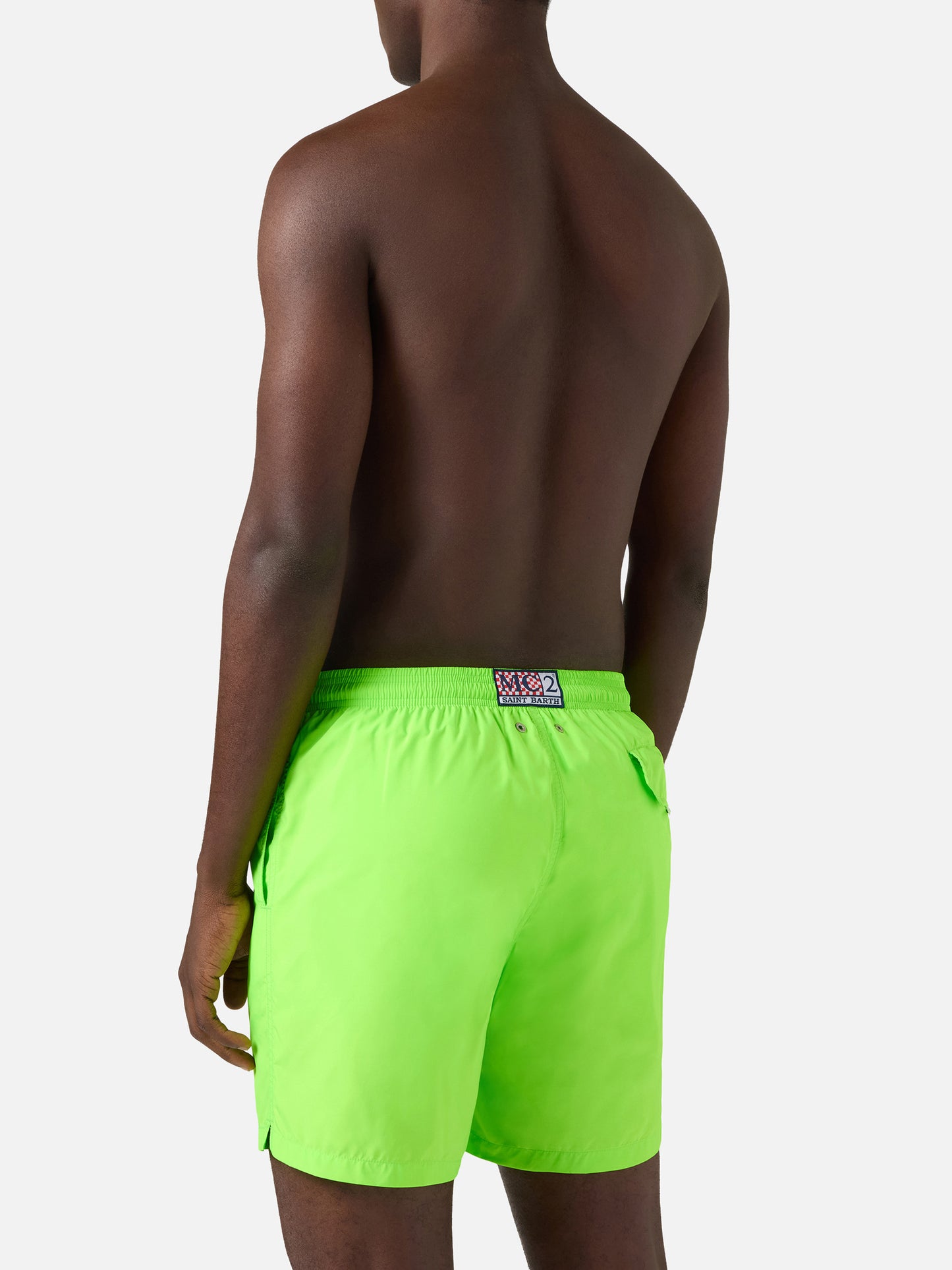 Lighting Pantone swim shorts in solid fluo green | Special Edition