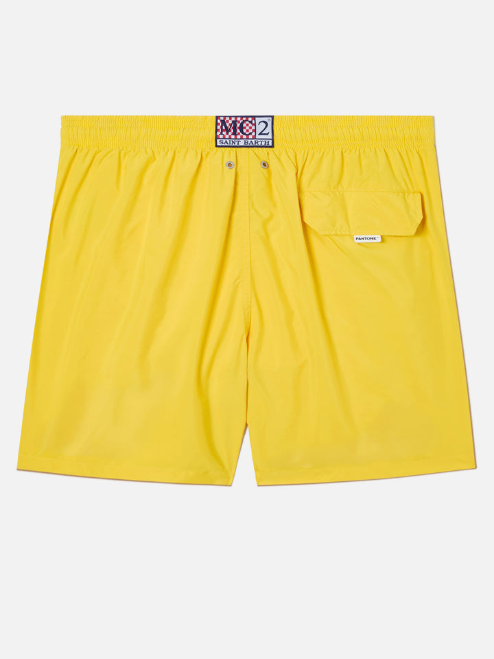 Lighting Pantone swim shorts in solid yellow | Special Edition