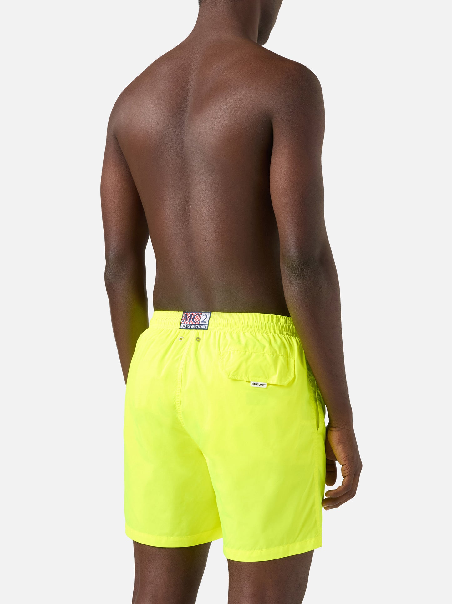 Lighting Pantone swim shorts in solid fluo yellow | Special Edition