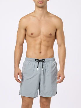 Man lightweight fabric grey swim shorts Lighting Pantone | PANTONE® SPECIAL EDITION - MC2 Saint Barth