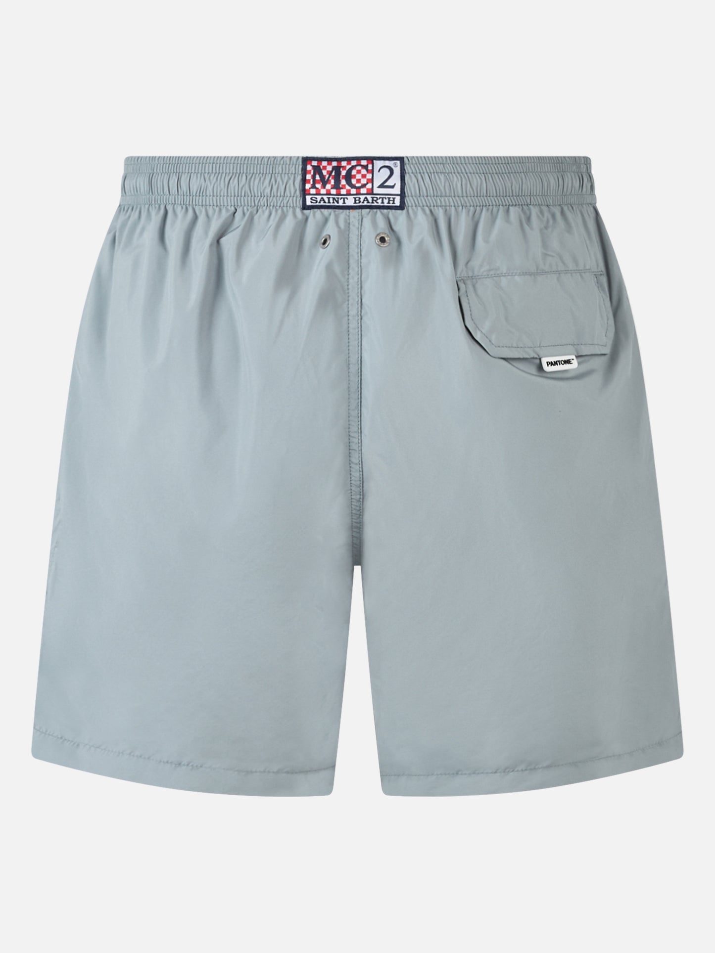Man lightweight fabric grey swim shorts Lighting Pantone | PANTONE® SPECIAL EDITION - MC2 Saint Barth