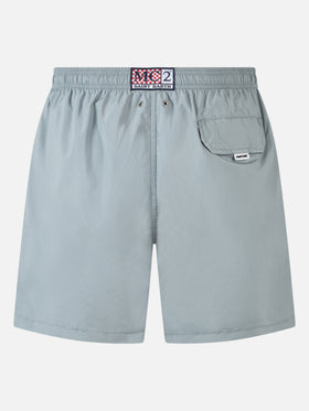 Man lightweight fabric grey swim shorts Lighting Pantone | PANTONE® SPECIAL EDITION - MC2 Saint Barth