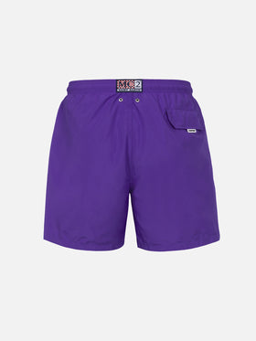 Man lightweight fabric purple swim shorts Lighting Pantone | PANTONE® SPECIAL EDITION - MC2 Saint Barth
