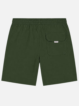 Military green lighting long pantone swim shorts | Special Edition
