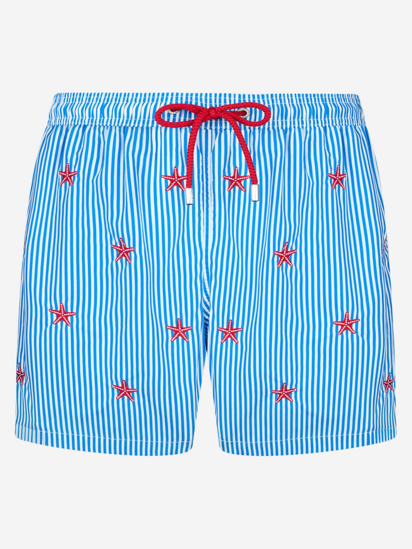 Herren-Badeshorts aus leichtem Stoff Lighting mit aufgestickten Seesternen