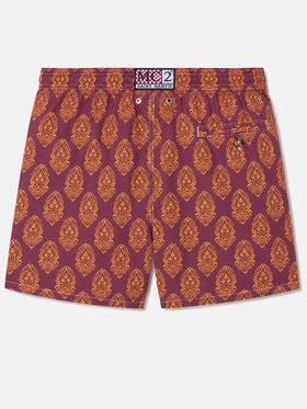 Short de bain en tissu léger Lighting 70 avec imprimé indien 