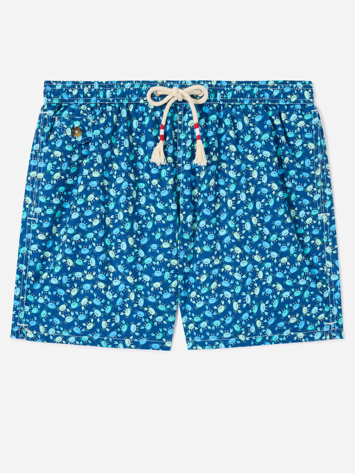 Short de bain à imprimé crabes Lighting 
