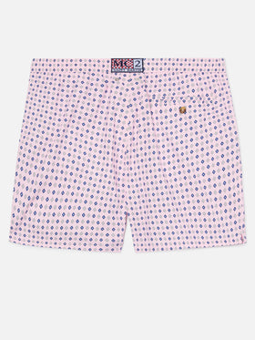 Short de bain Micro Pink Lighting avec imprimé géométrique all-over 