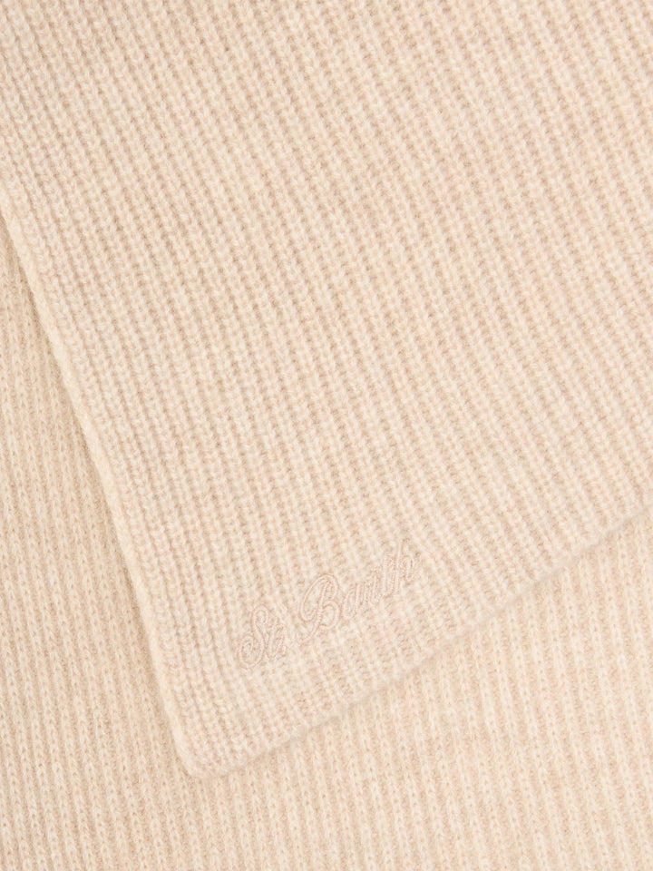 Beige Lina wool scarf