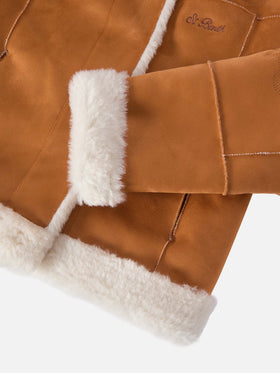 Giacca Lorayne Jr in eco montone con ricamo texano