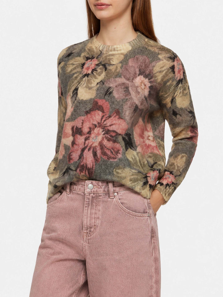 Jersey Louise de mohair floral 