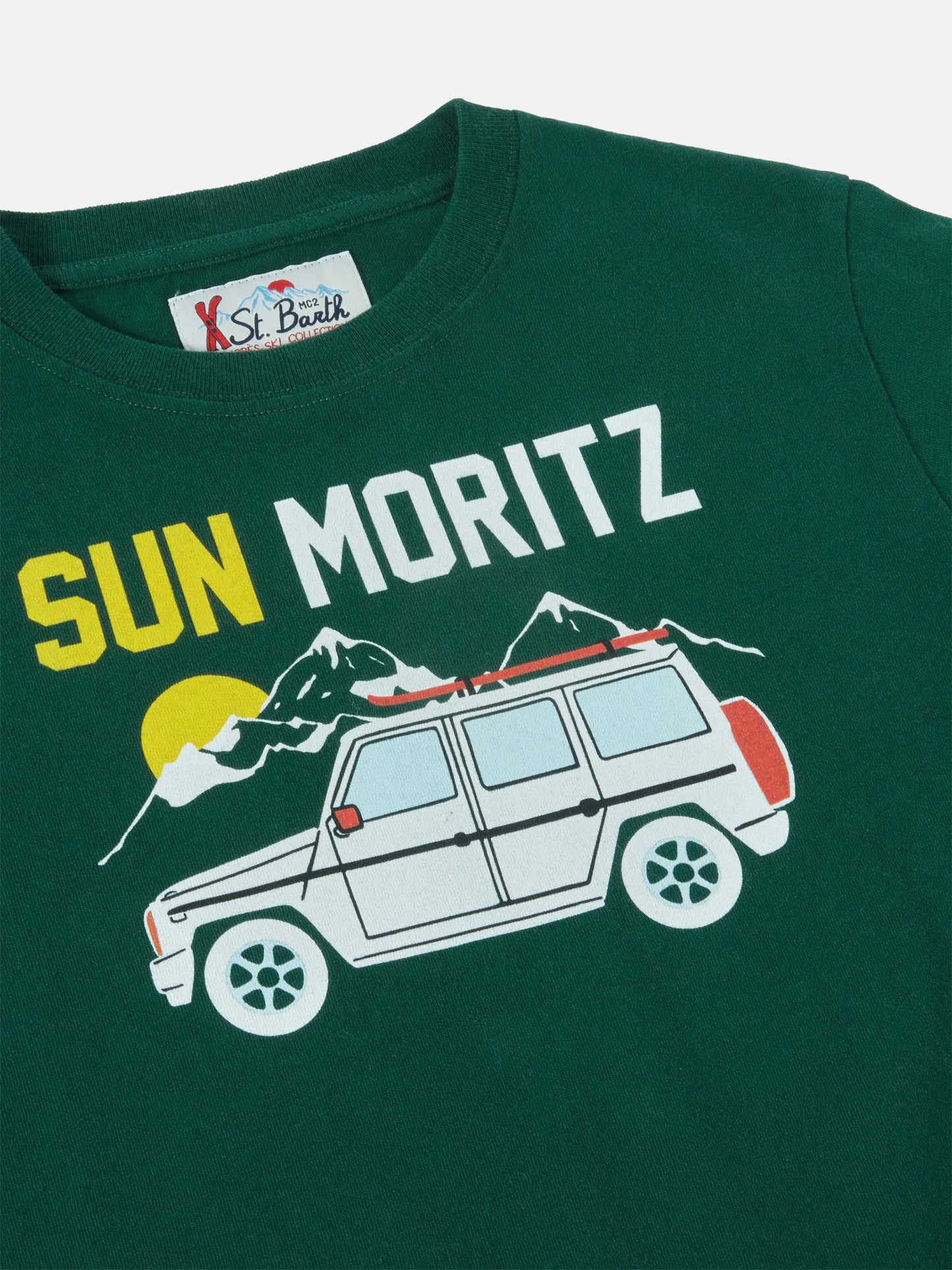Luton Langarm-Baumwoll-T-Shirt mit Sun Moritz