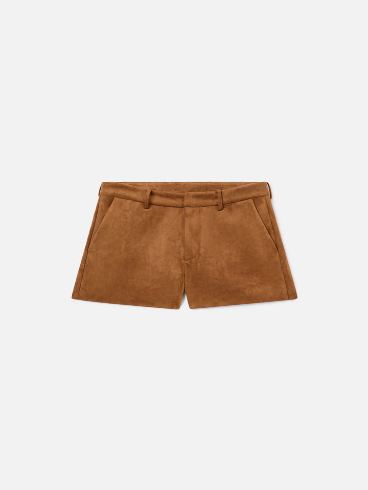 Shorts Elva cammello in camoscio