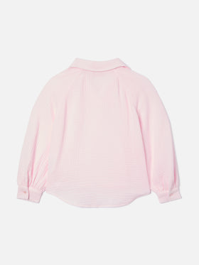 Maira Jr Shirt in pink cotton muslin
