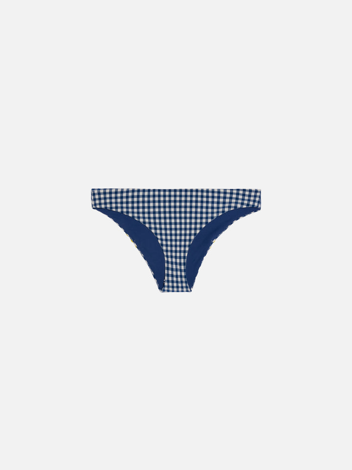Girl swim briefs with gingham print - MC2 Saint Barth