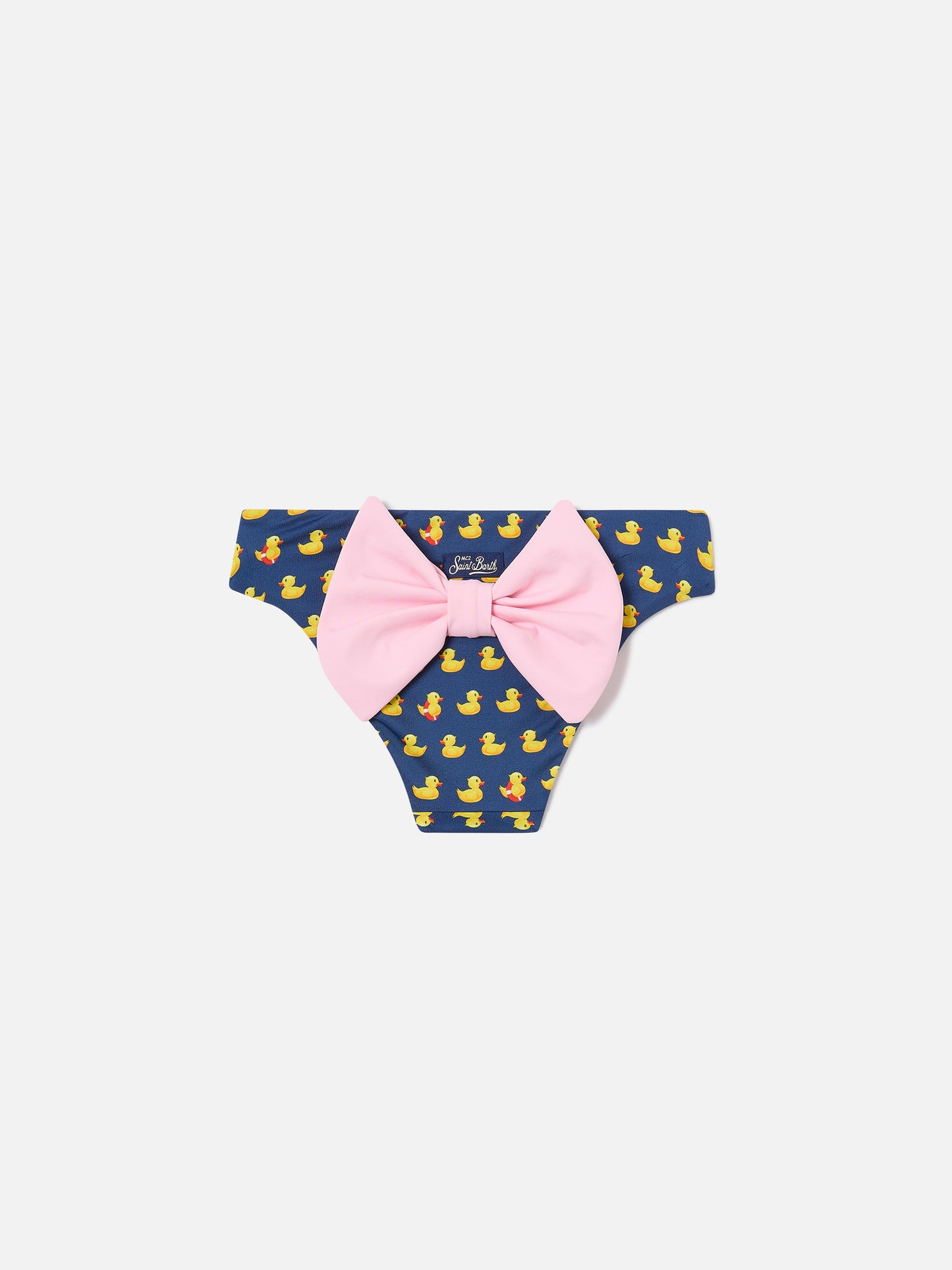 Slip mare Madame con stampa paperelle e fiocco rosa