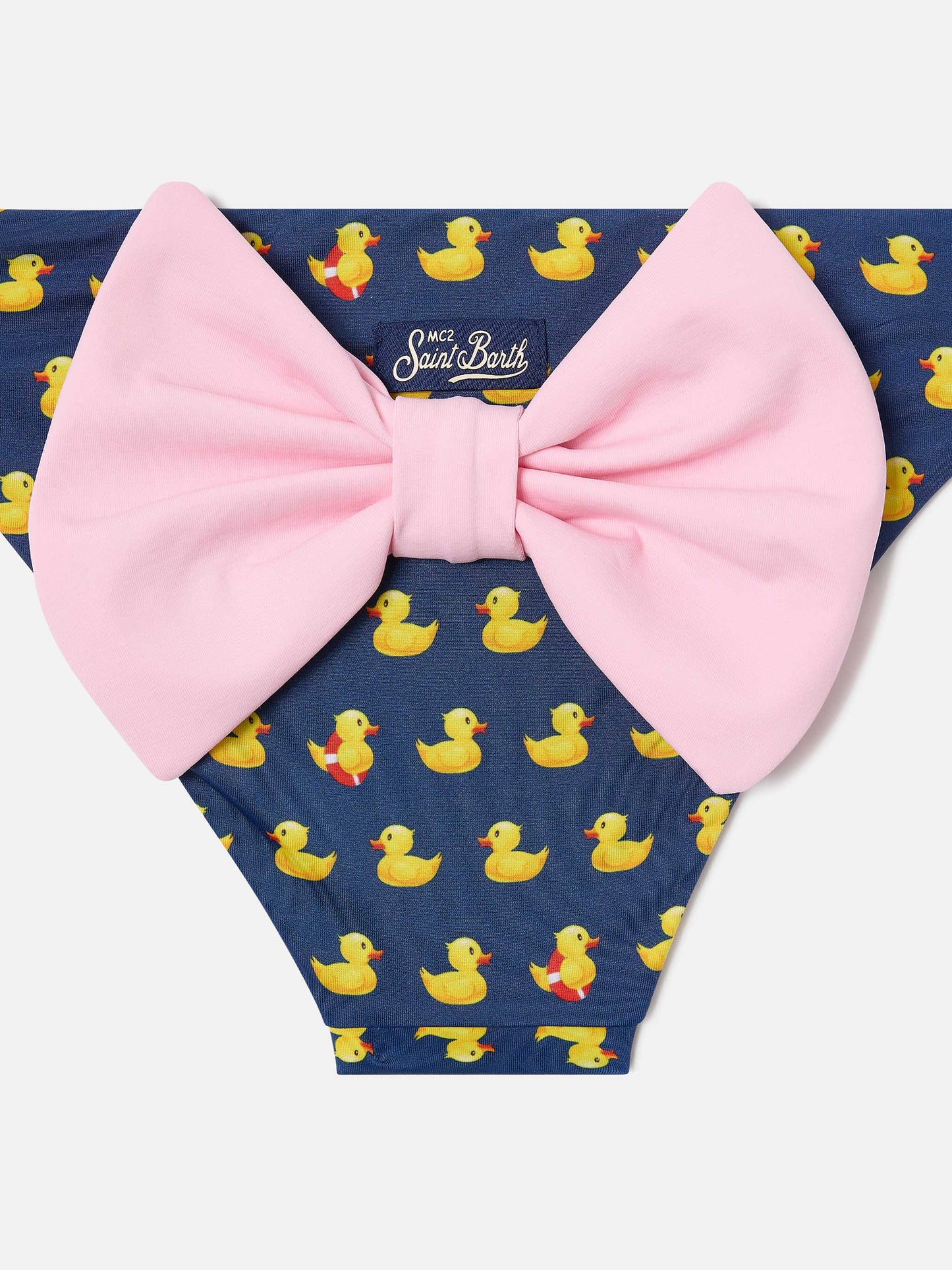 Slip mare Madame con stampa paperelle e fiocco rosa