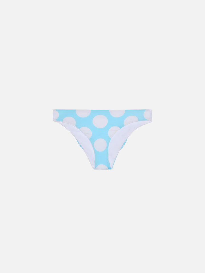 Girl swim briefs with light blue bow - MC2 Saint Barth