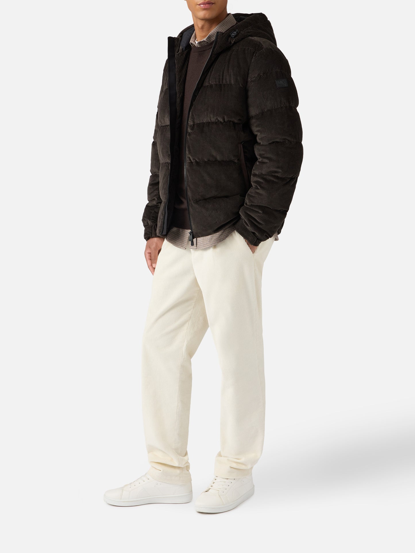 Giacca imbottita con cappuccio Maier Pocket Corduroy
