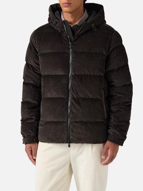 Giacca imbottita con cappuccio Maier Pocket Corduroy