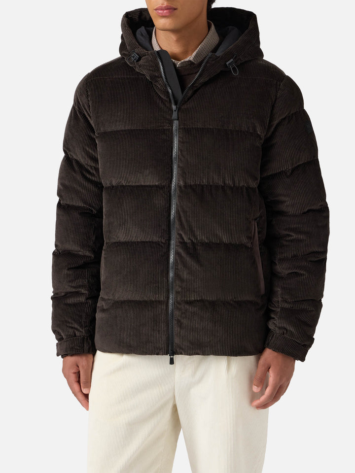 Giacca imbottita con cappuccio Maier Pocket Corduroy
