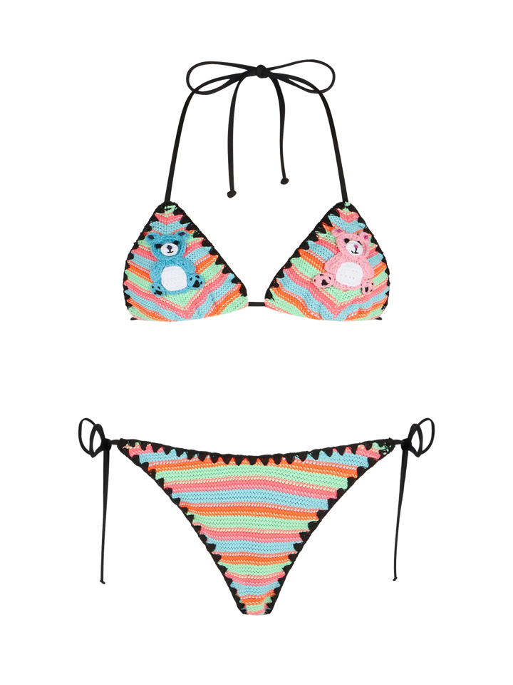 Damen Häkel Triangel Bikini Maleah mit Patches | BEEPY BELLA SPECIAL EDITION