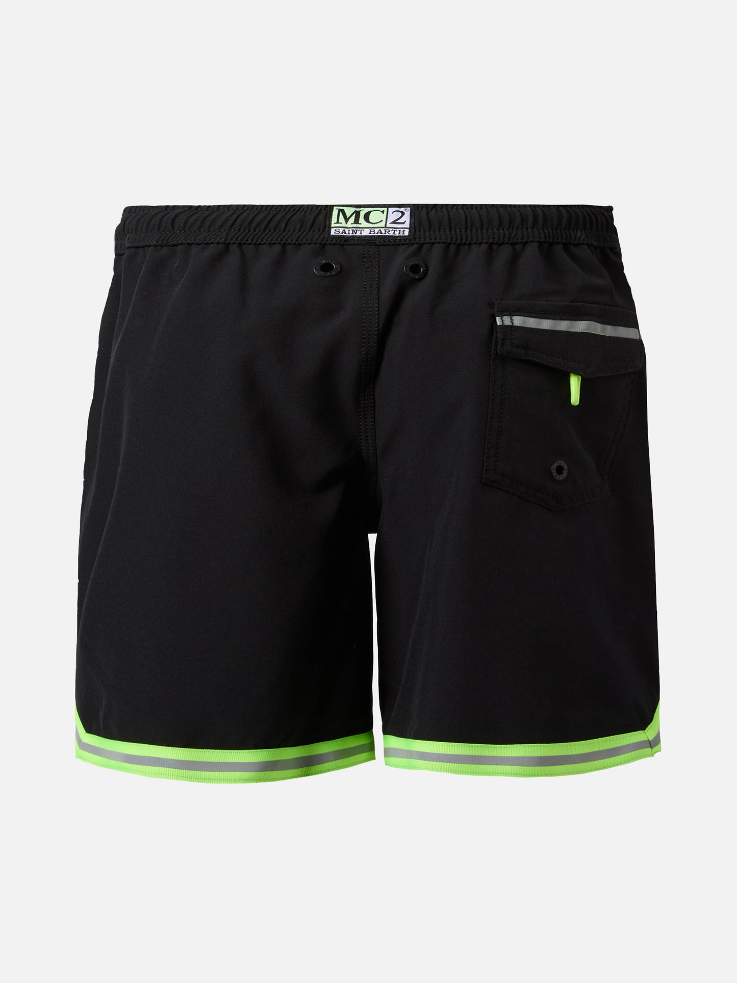 Lange Badehose Malibu Jr in Schwarz