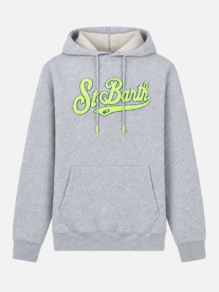 Manhattan grey sweatshirt with yellow logo