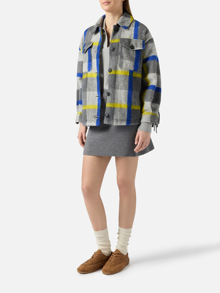 Woman overshirt with fringes