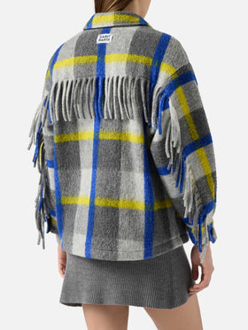 Damen-Overshirt mit Fransen