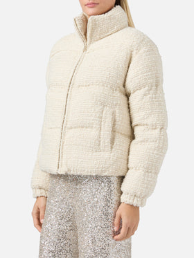 Giubbotto Maddy Tweed imbottito in tweed lurex