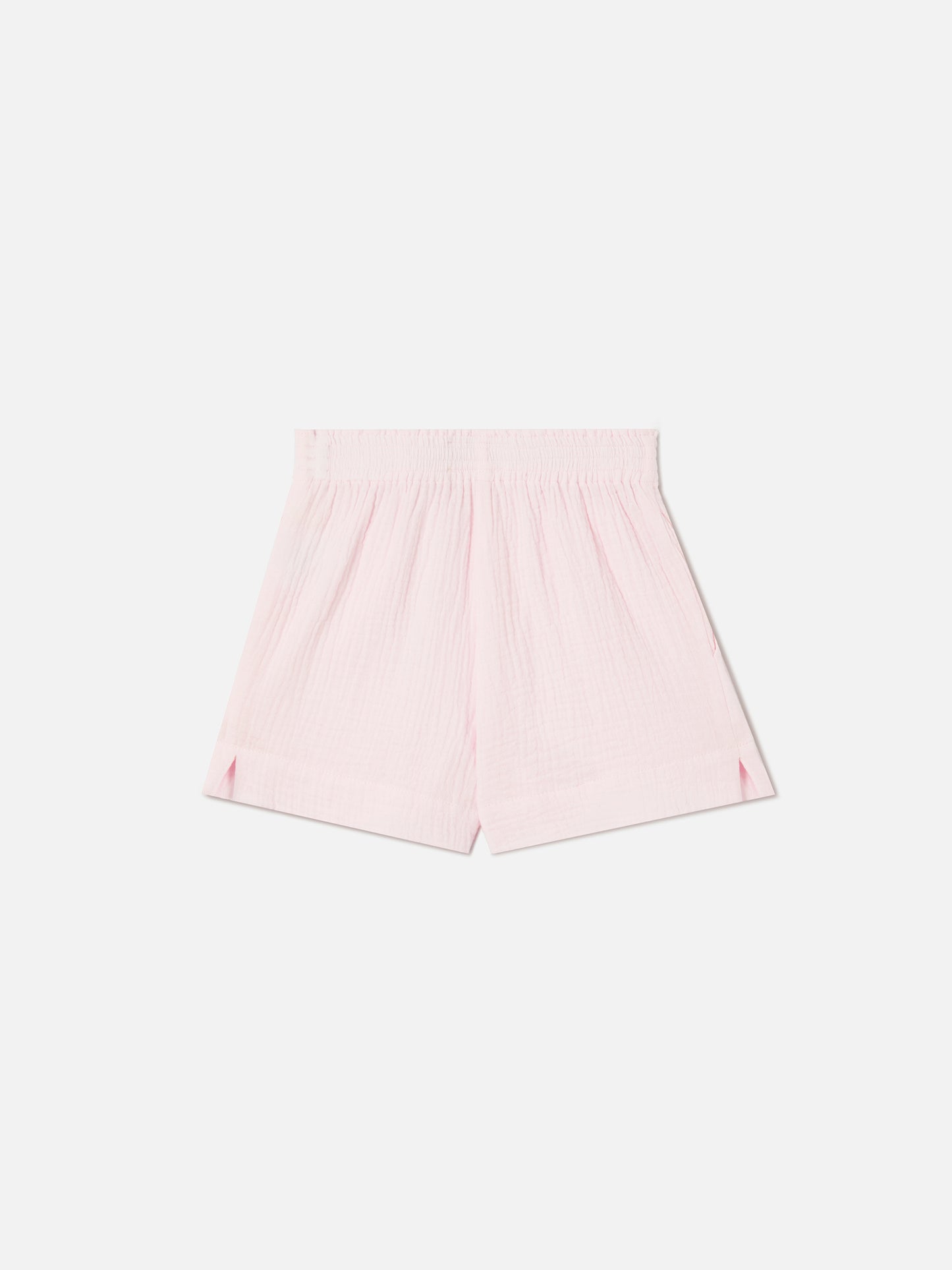 Shorts Meave Jr de muselina de algodón en rosa 