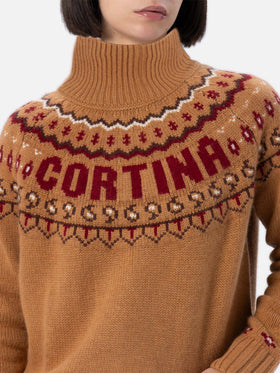 Damenpullover Meghan aus Kaschmirmischung mit nordischem Jacquard