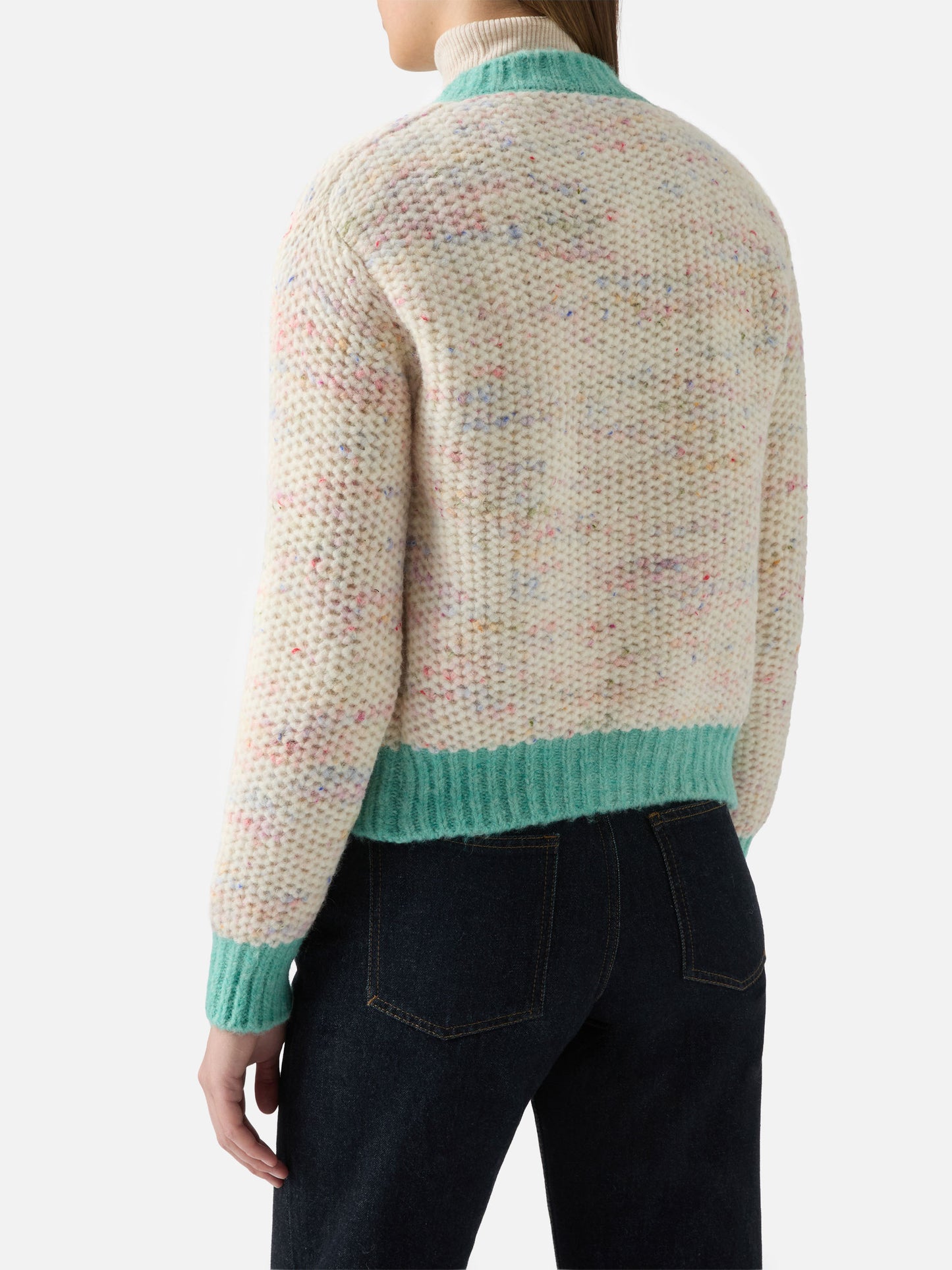 Meribel soft melange cardigan