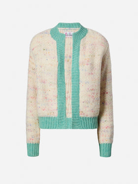 Meribel soft melange cardigan