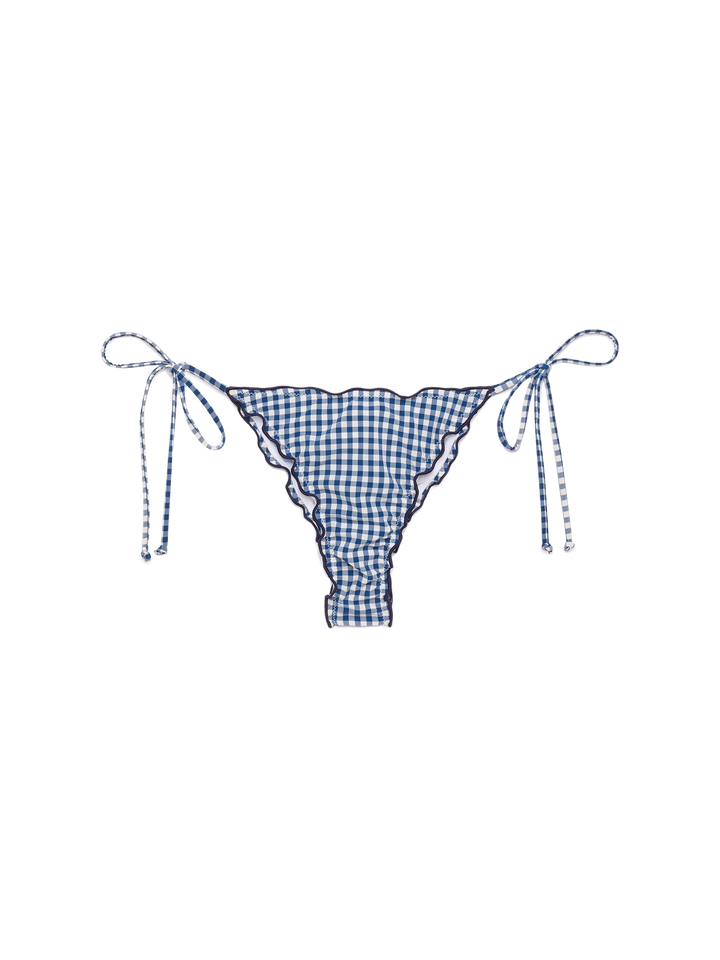 Classic triangle bikini Sagittarius Miami with gingham print - MC2 Saint Barth