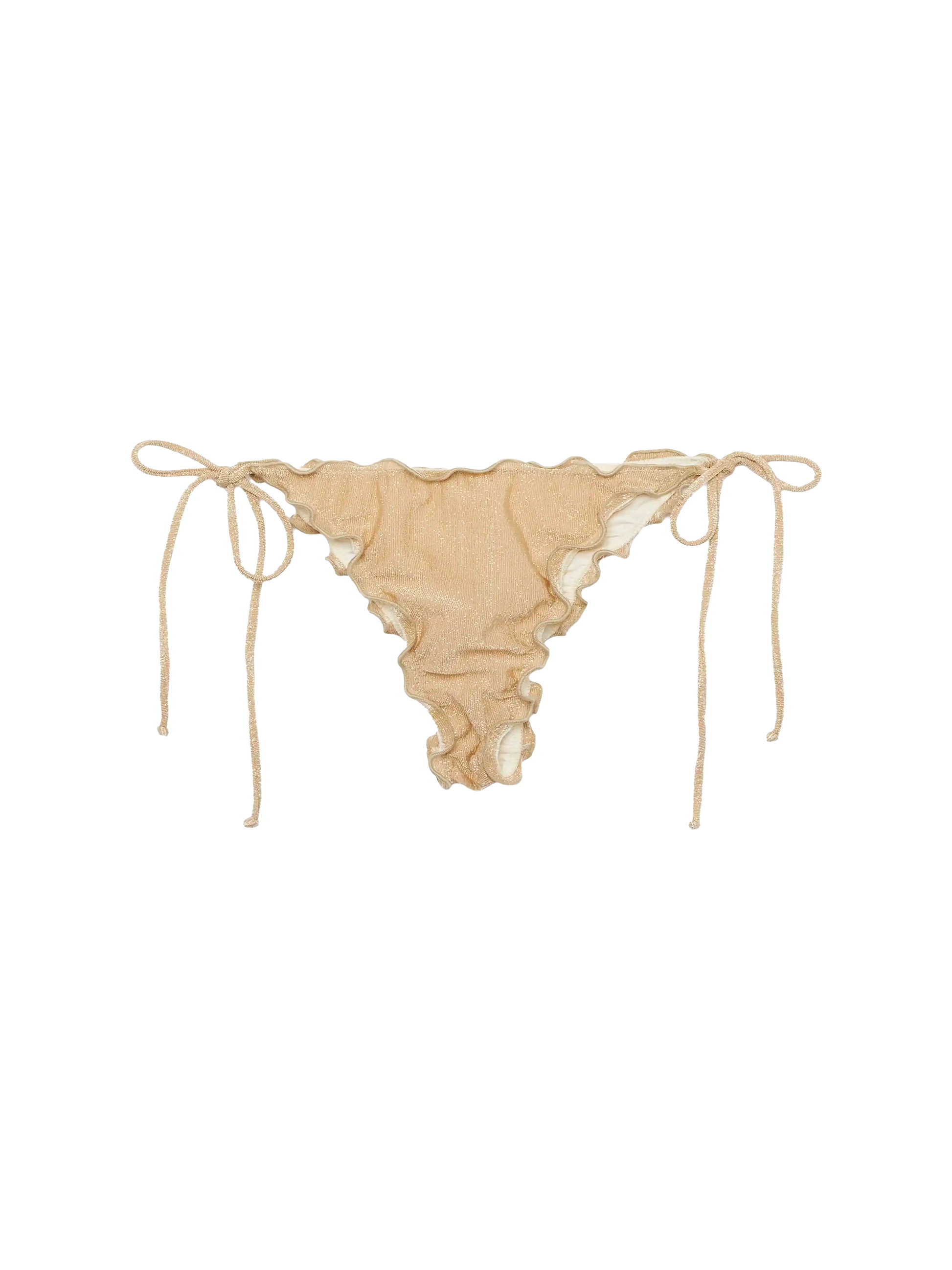 Miami lurex gold cheeky swim briefs - MC2 Saint Barth