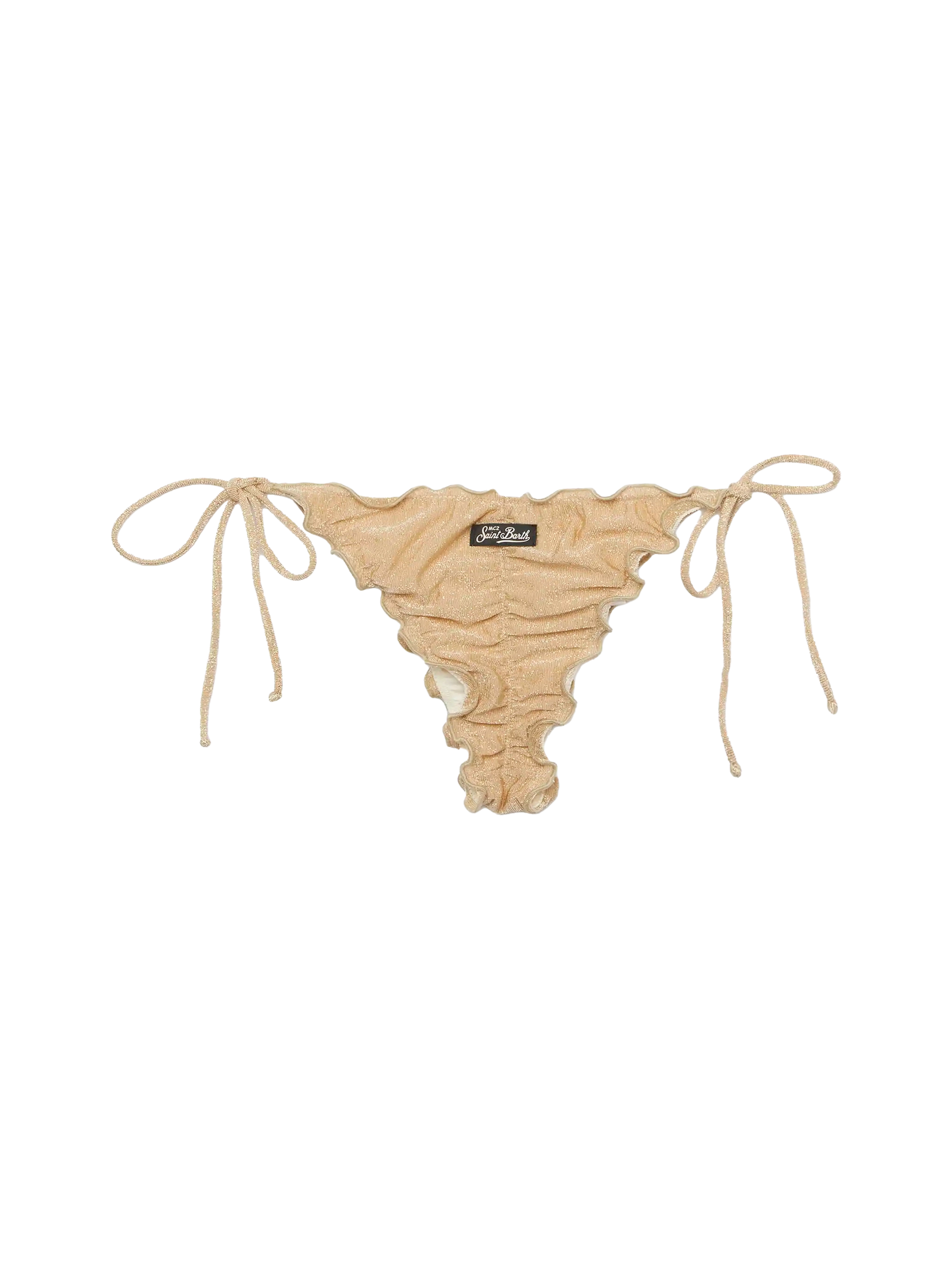 Miami lurex gold cheeky swim briefs - MC2 Saint Barth