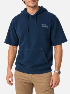 Sweat à capuche à manches courtes Mike navy 