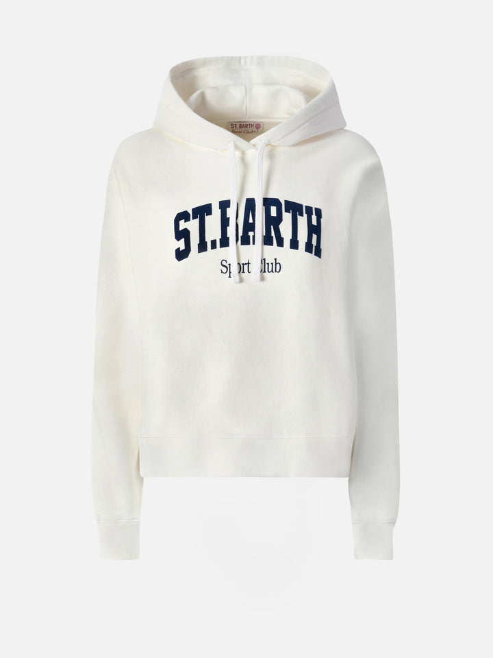 Sweat à capuche en coton Mindy avec imprimé St. Barth Sport Club 